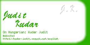 judit kudar business card